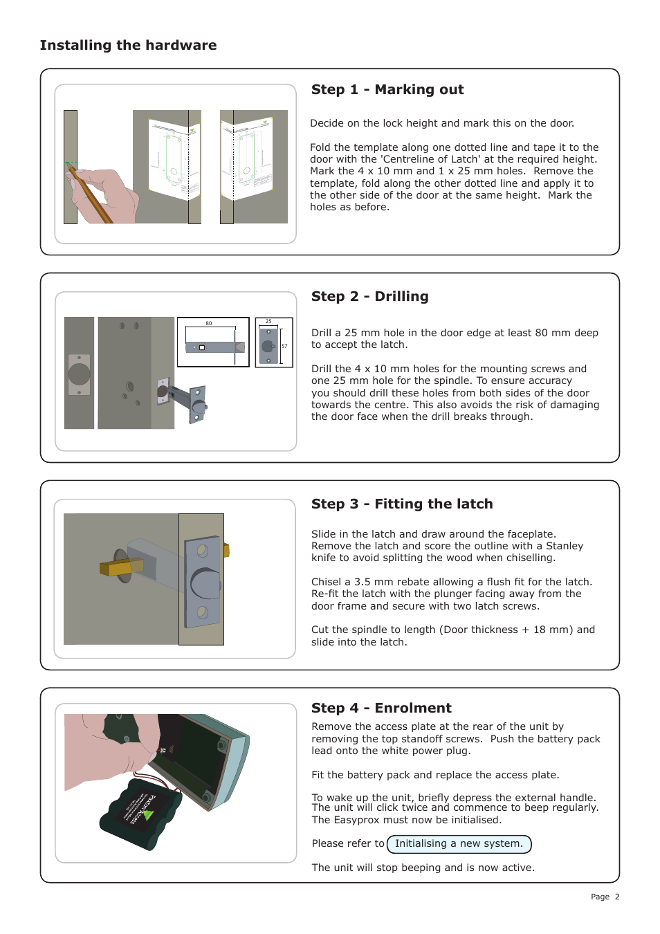Paxton Easyprox compact keypad User Manual | Page 2 / 9