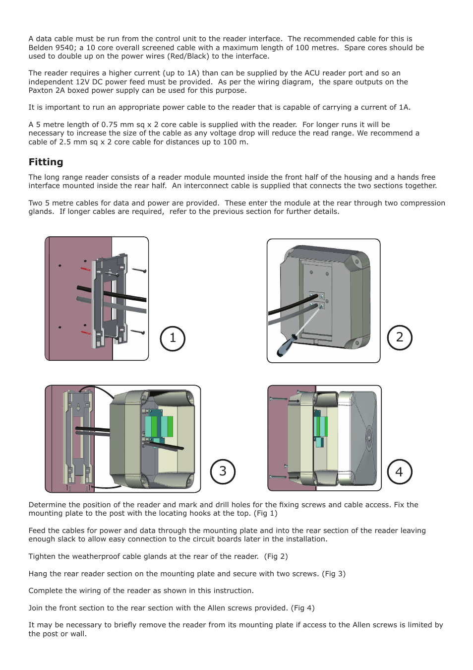 Paxton Long range reader User Manual | Page 3 / 6