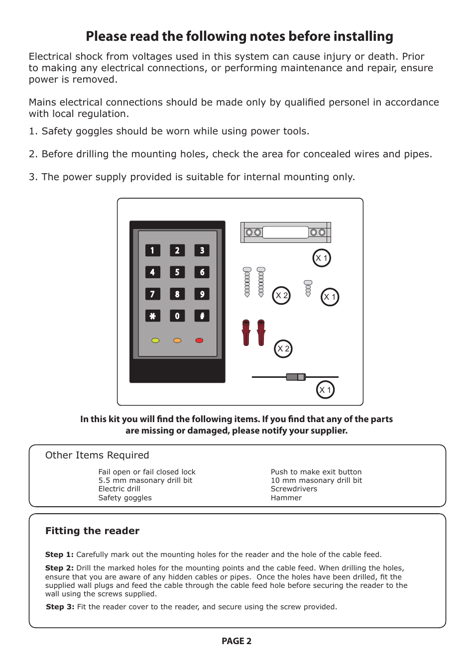 Paxton ASEC Compact Keypad User Manual | Page 2 / 7