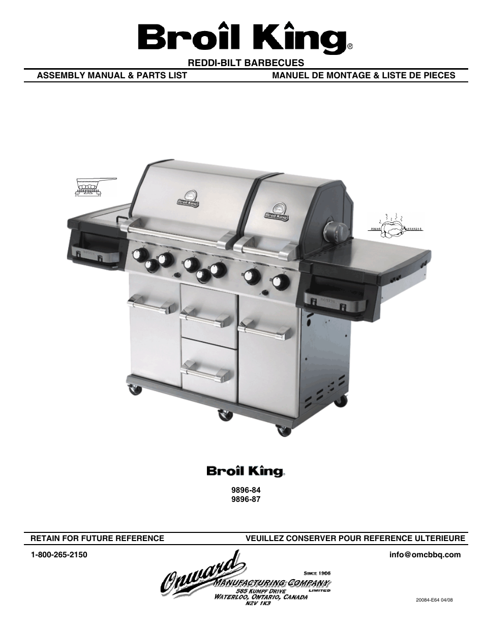 Broil King 9896-84 User Manual | 16 pages