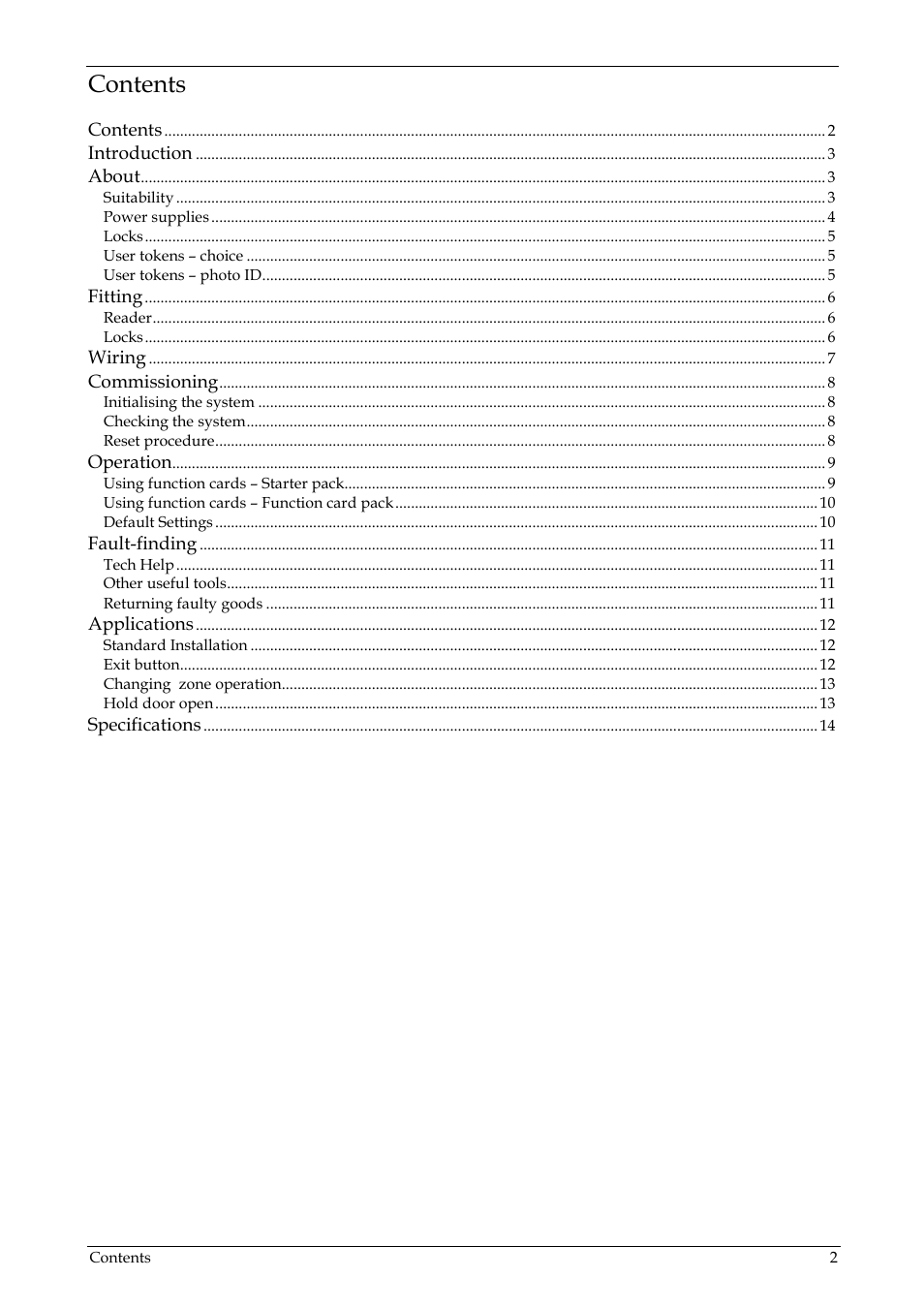Paxton PROXIMITY compact slimline User Manual | Page 2 / 14