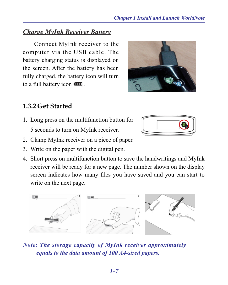 2 get started -7 | Penpower MyInk (iOS/Win) User Manual | Page 16 / 90