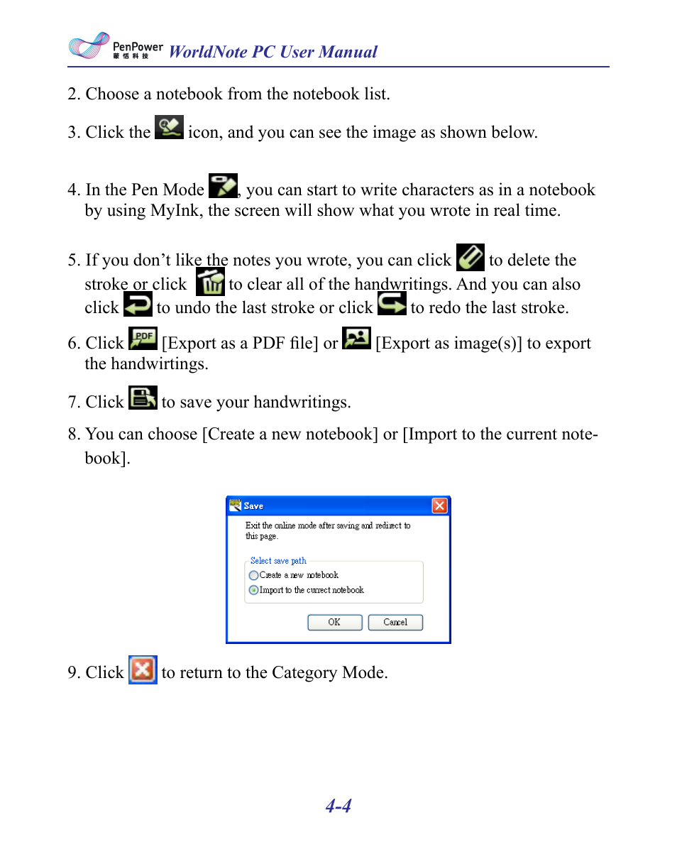 Penpower MyInk (iOS/Win) User Manual | Page 48 / 90