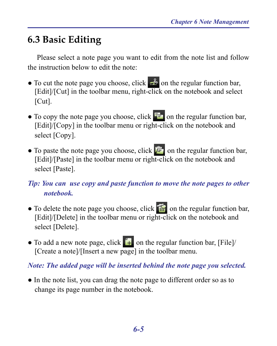 3 basic editing -5, 3 basic editing | Penpower MyInk (iOS/Win) User Manual | Page 59 / 90