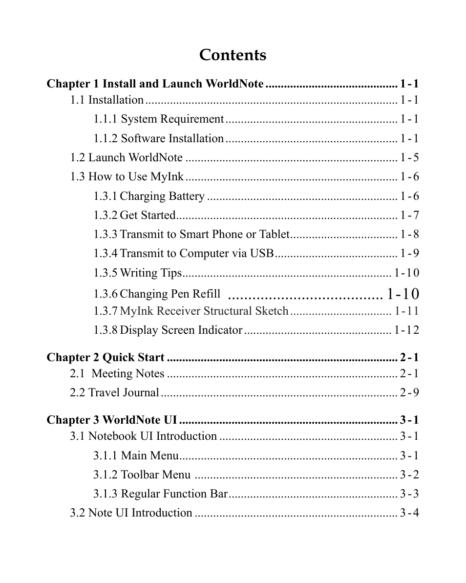 Penpower MyInk (iOS/Win) User Manual | Page 6 / 90