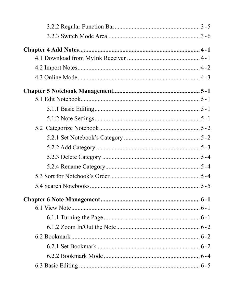 Penpower MyInk (iOS/Win) User Manual | Page 7 / 90