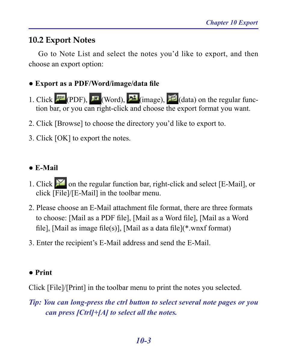 2 export notes -3 | Penpower MyInk (iOS/Win) User Manual | Page 86 / 90