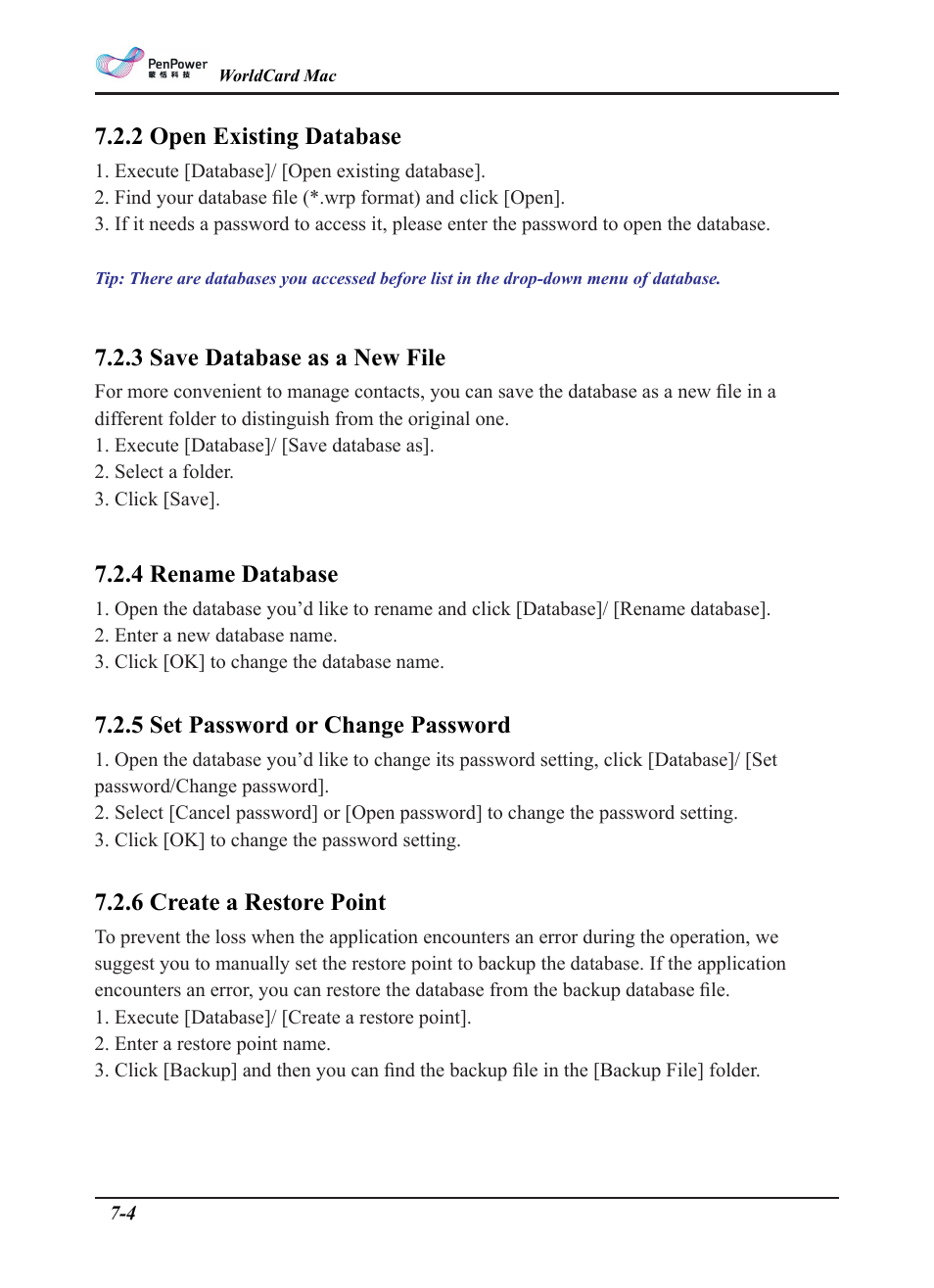 Penpower WorldCard plus (Mac) v.3.2 User Manual | Page 26 / 33