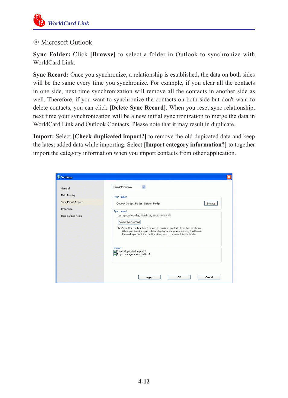 Penpower WorldCard Link pro (iOS/Win) User Manual | Page 28 / 38