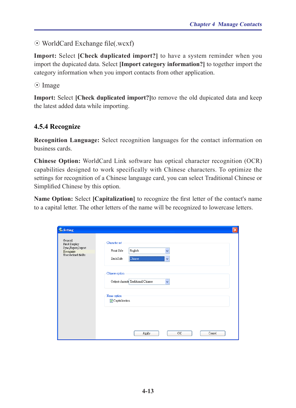 4 recognize, 4 recognize -13 | Penpower WorldCard Link pro (iOS/Win) User Manual | Page 29 / 38