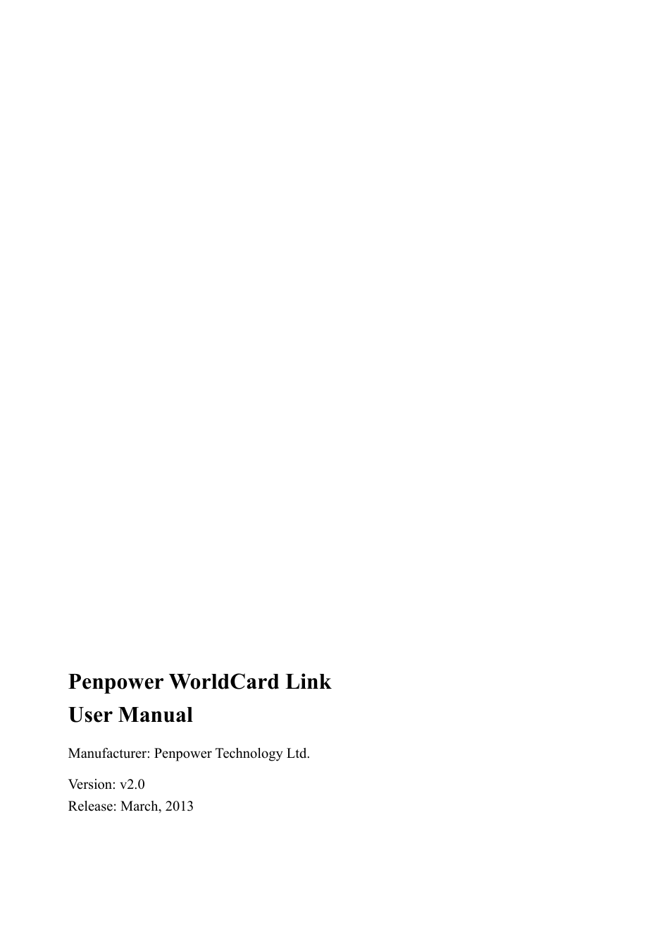 Penpower worldcard link user manual | Penpower WorldCard Link pro (iOS/Win) User Manual | Page 38 / 38