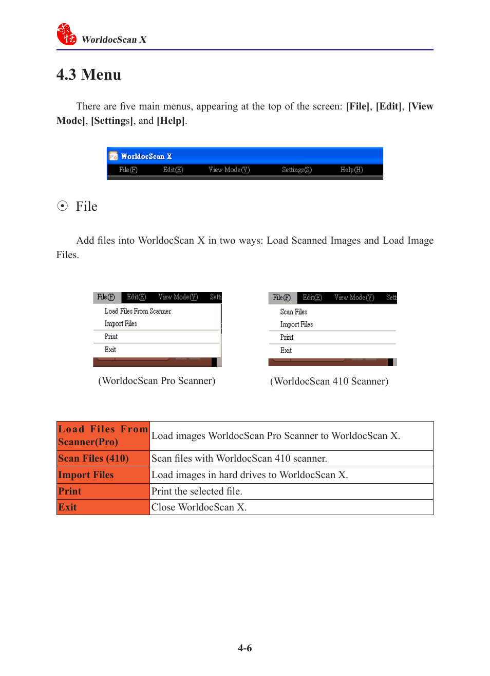3 menu, 3 menu -6, File | Penpower WorldocScan 410 (Win) User Manual | Page 35 / 60