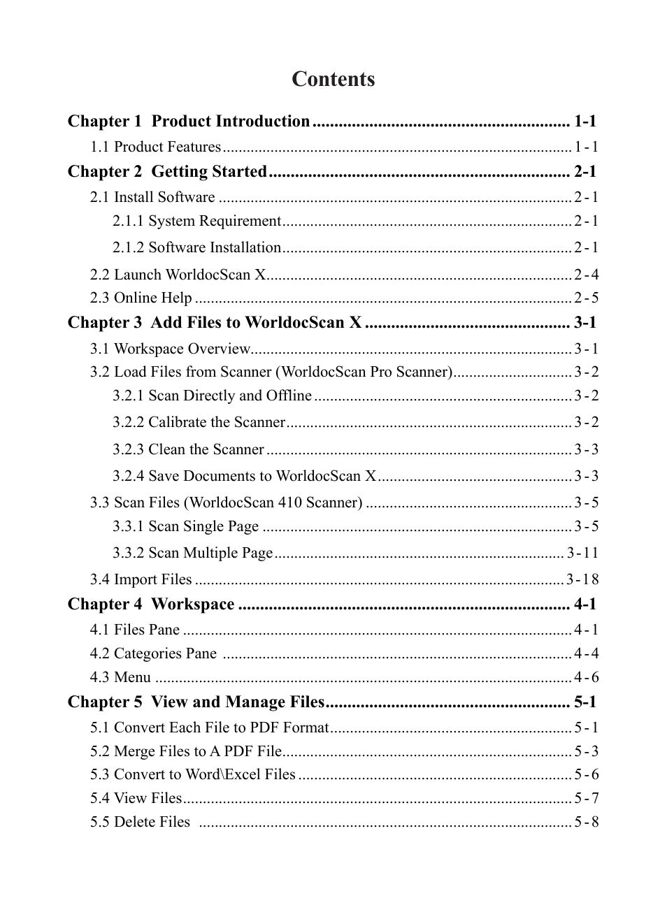 Penpower WorldocScan 410 (Win) User Manual | Page 4 / 60