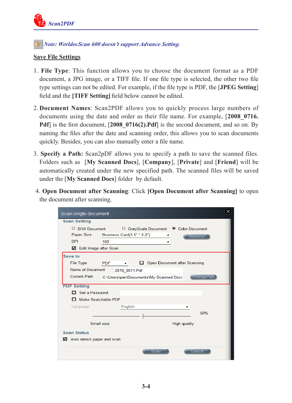 Penpower WorldocScan 600 (Win) User Manual | Page 16 / 33