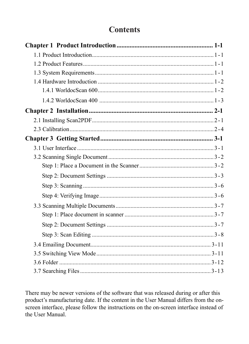 Penpower WorldocScan 400 (Win) User Manual | Page 4 / 33