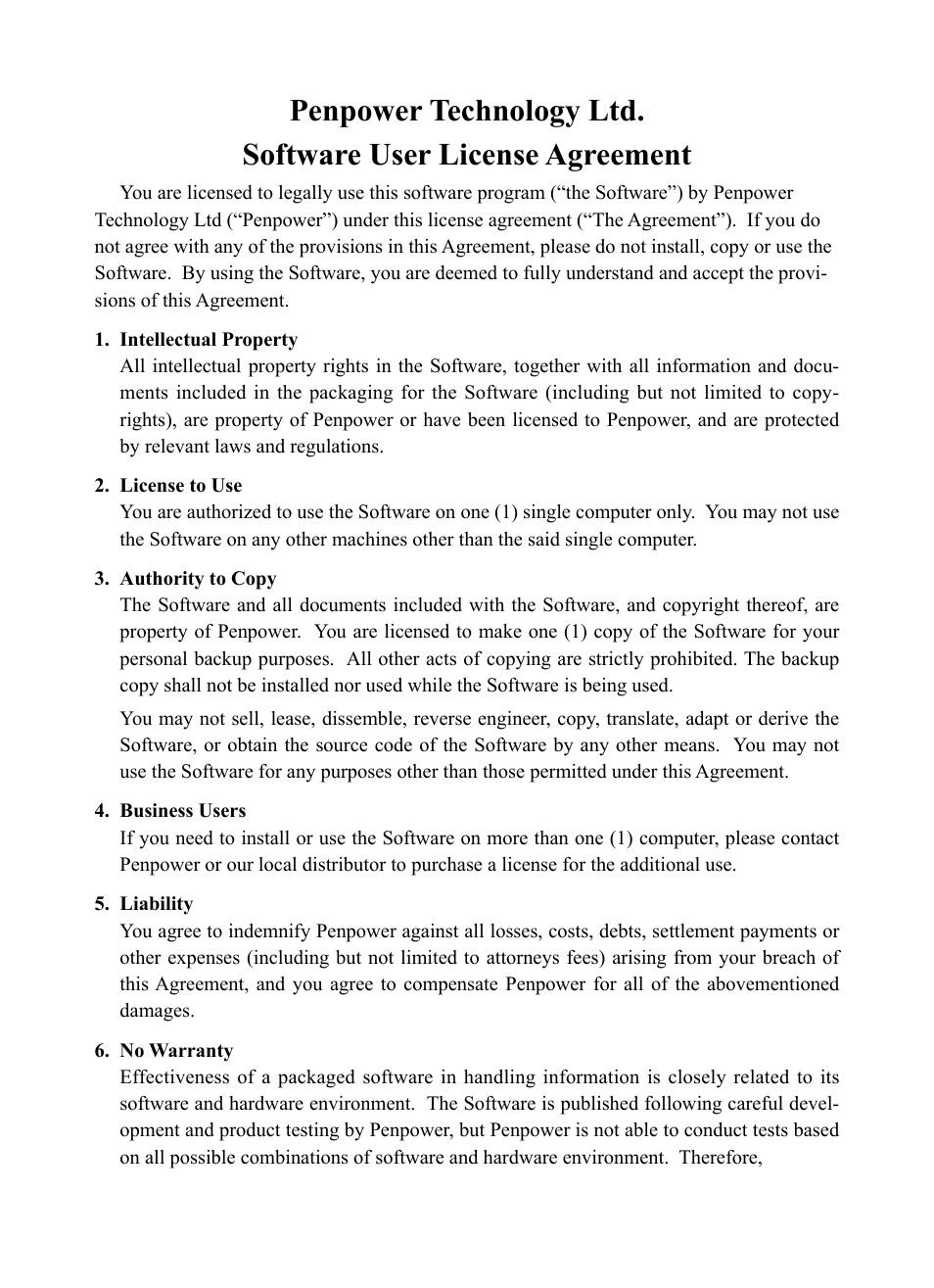 Penpower WorldPenScan (Mac) User Manual | Page 2 / 32