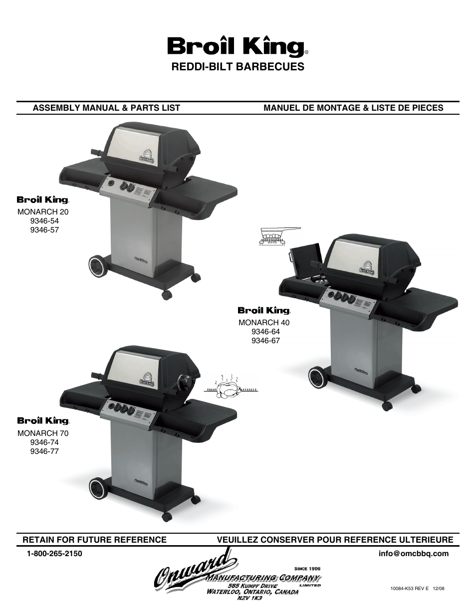 Broil King 9346-67 User Manual | 12 pages