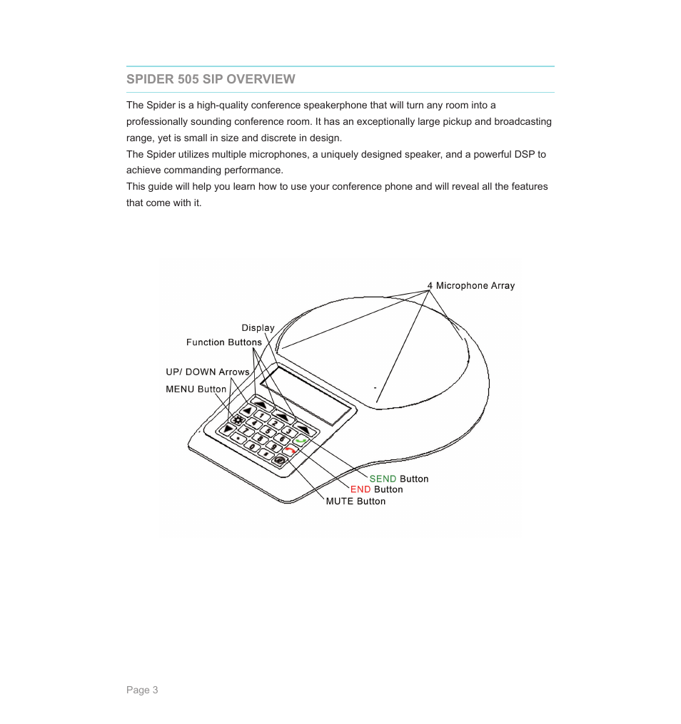Phoenix Audio Spider USB and SIP/IP Telephone MT505 User Manual | Page 3 / 16