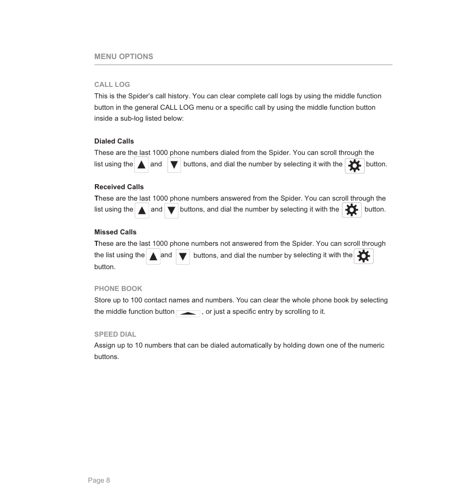 Phoenix Audio Spider USB and SIP/IP Telephone MT505 User Manual | Page 8 / 16
