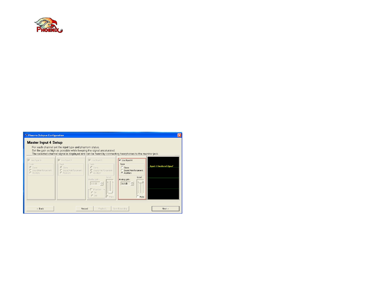 Phoenix Audio Technologies Octopus User Manual | Page 14 / 16