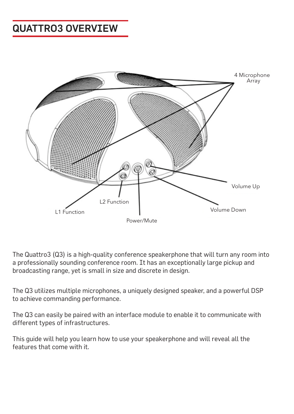 Quattro3 overview | Phoenix Audio Quattro3 USB and Smart Interface MT303 User Manual | Page 2 / 8