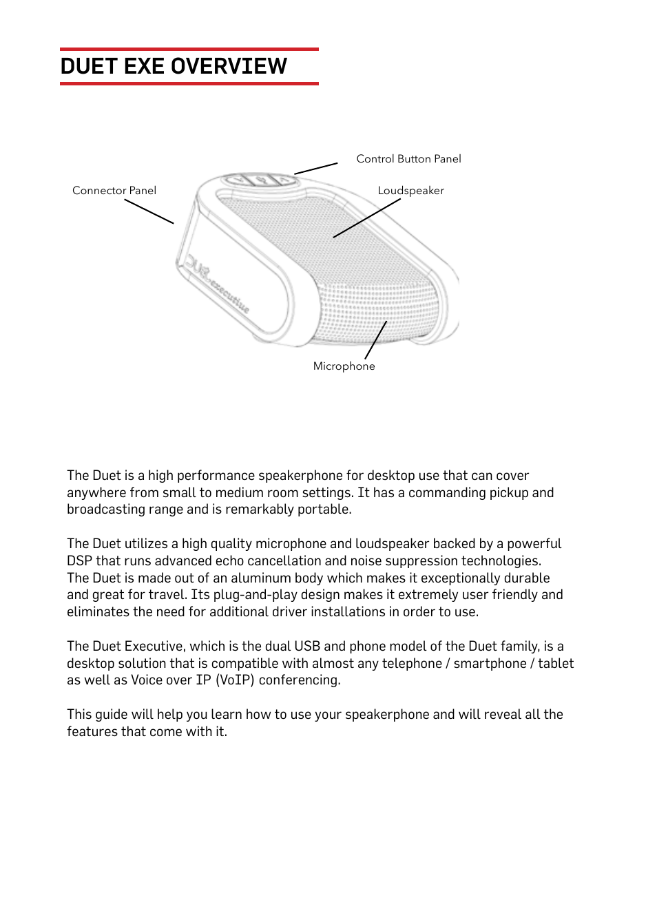 Duet exe overview | Phoenix Audio Duet Executive MT202-EXE User Manual | Page 2 / 10