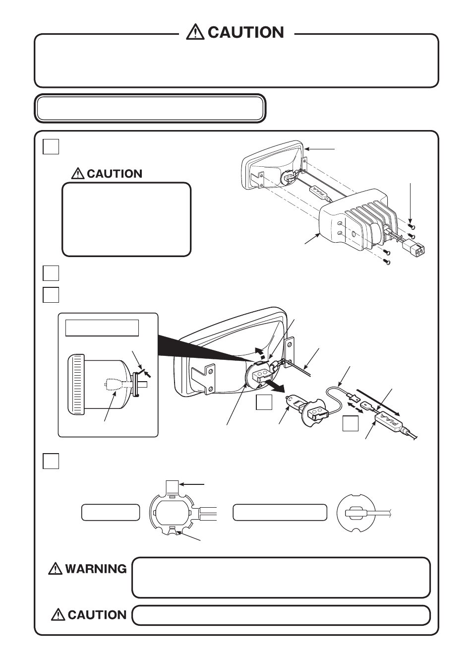 6】bulb replacement procedures 1 | PIAA 2000 Series User Manual | Page 9 / 12