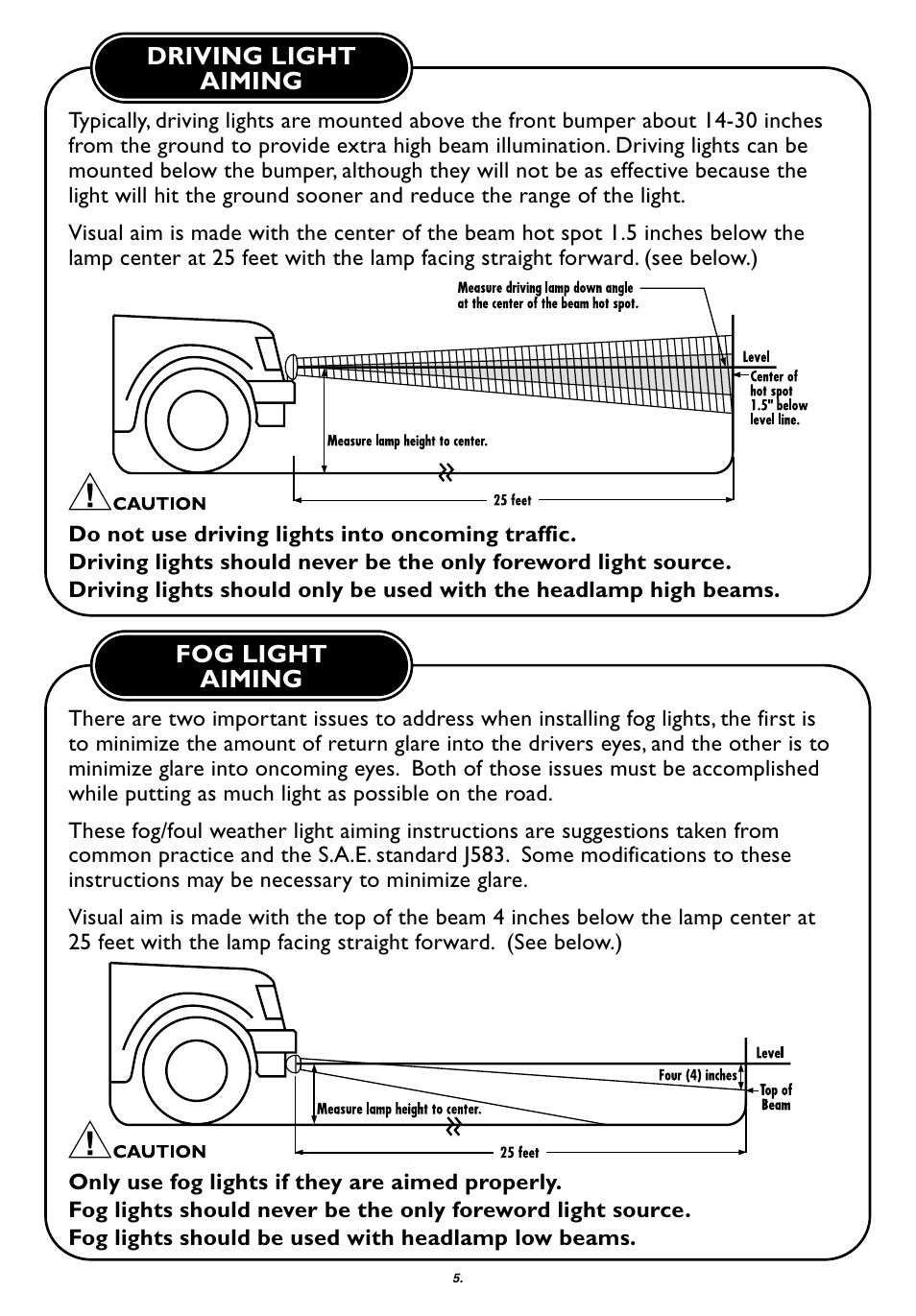 PIAA 2100 Series User Manual | Page 6 / 8