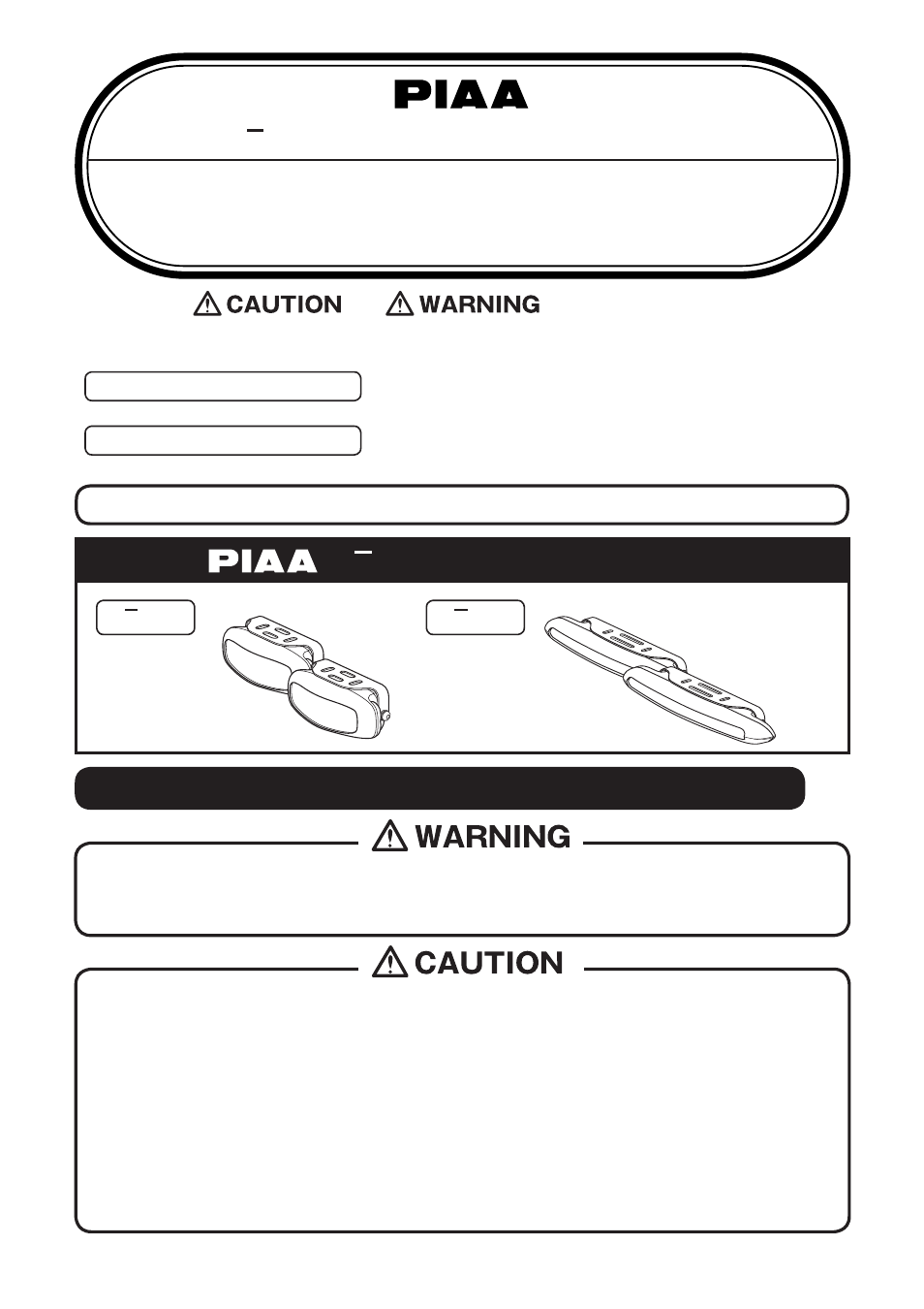 PIAA Deno 6 Daytime Running Lamp User Manual | 8 pages