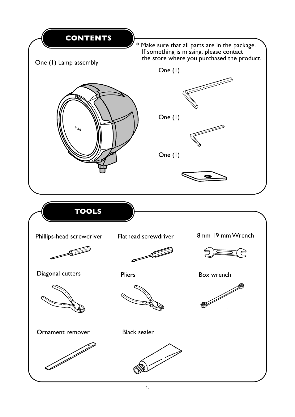 PIAA RS800 Halogen Shock Lamp User Manual | Page 2 / 8