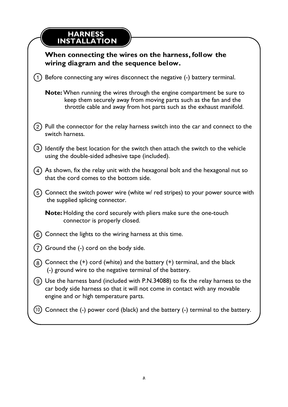 PIAA RS800 Halogen Shock Lamp User Manual | Page 4 / 8