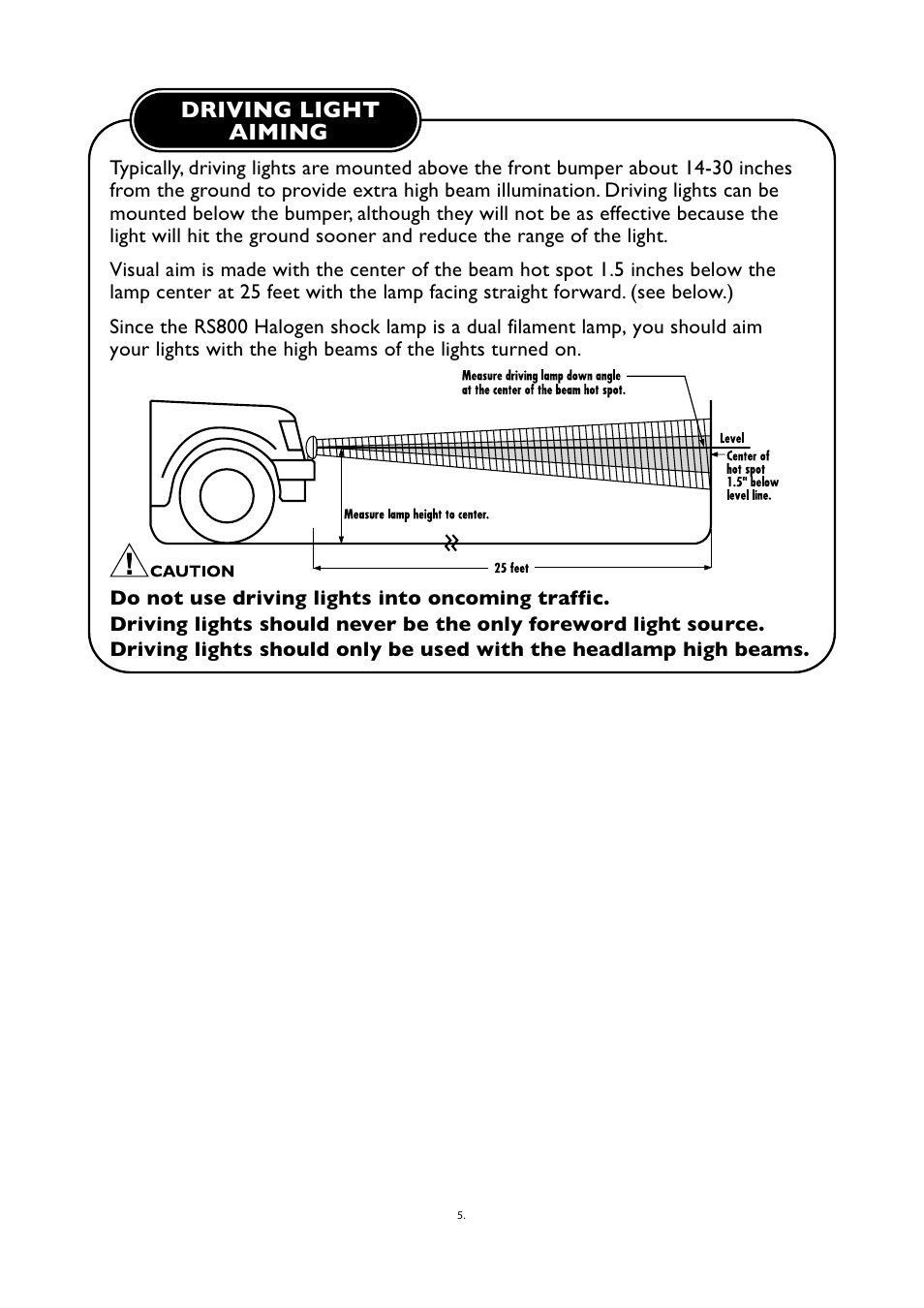 PIAA RS800 Halogen Shock Lamp User Manual | Page 6 / 8