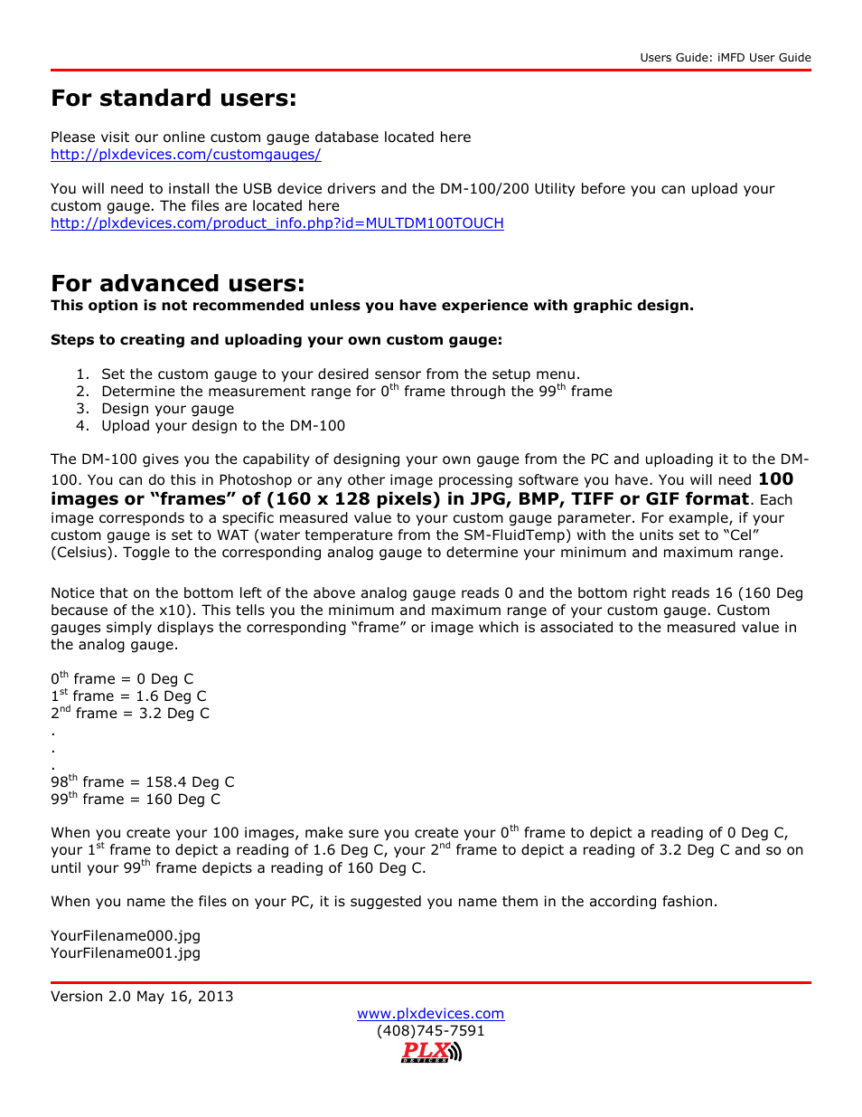 For standard users, For advanced users | PLX Devices DM-100 OBDII Touch User Manual | Page 16 / 23