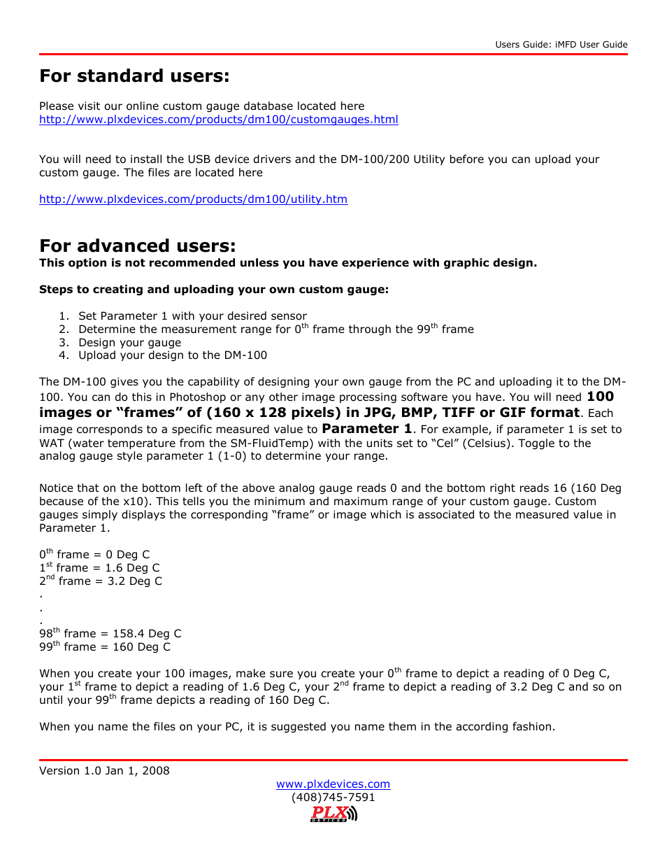 For standard users, For advanced users | PLX Devices DM-100 OBDII User Manual | Page 17 / 24