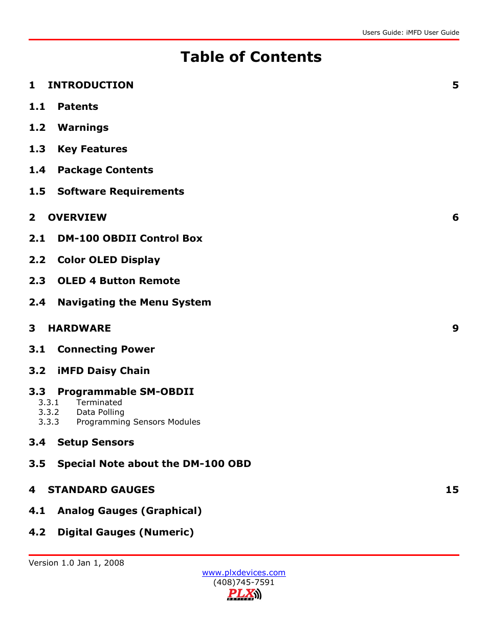 PLX Devices DM-100 OBDII User Manual | Page 2 / 24