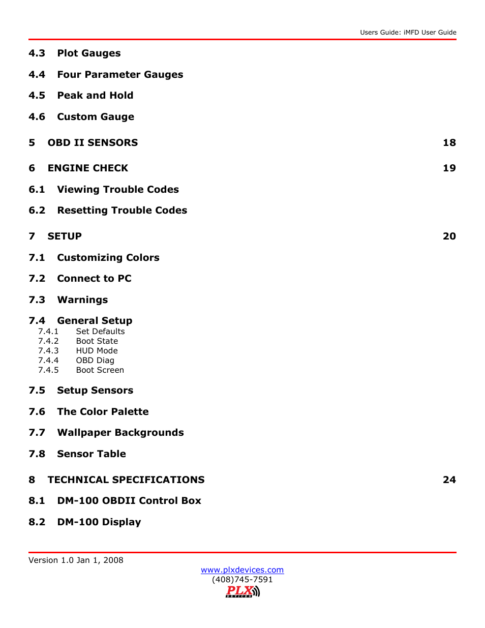 PLX Devices DM-100 OBDII User Manual | Page 3 / 24