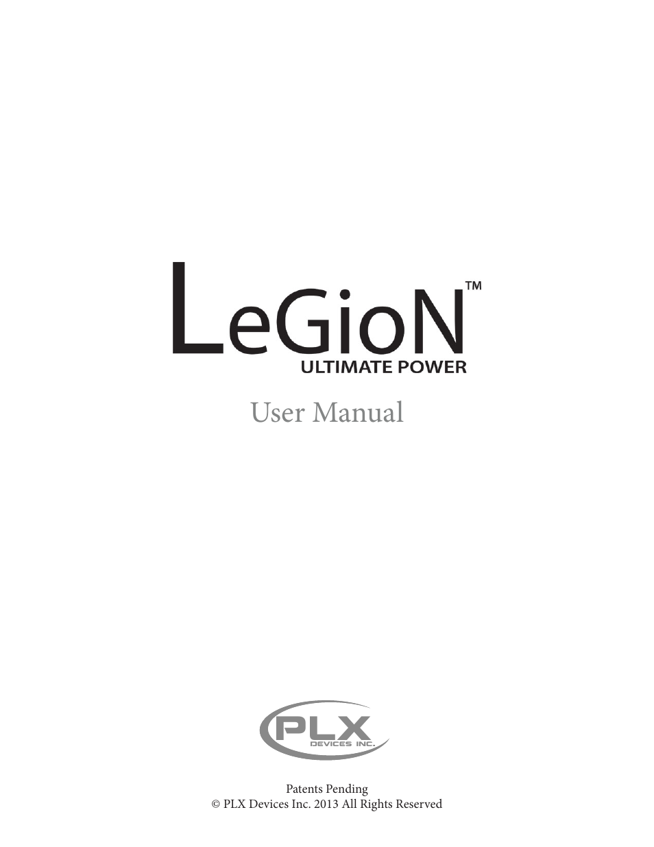 PLX Devices Legion Gen1 11,000 mAh User Manual | 14 pages
