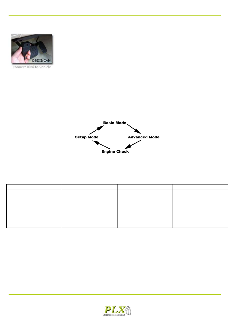 Installation, Navigating, Basic mode | 3 basic mode, 1 installation, 2 navigating | PLX Devices Kiwi MPG User Manual | Page 3 / 8