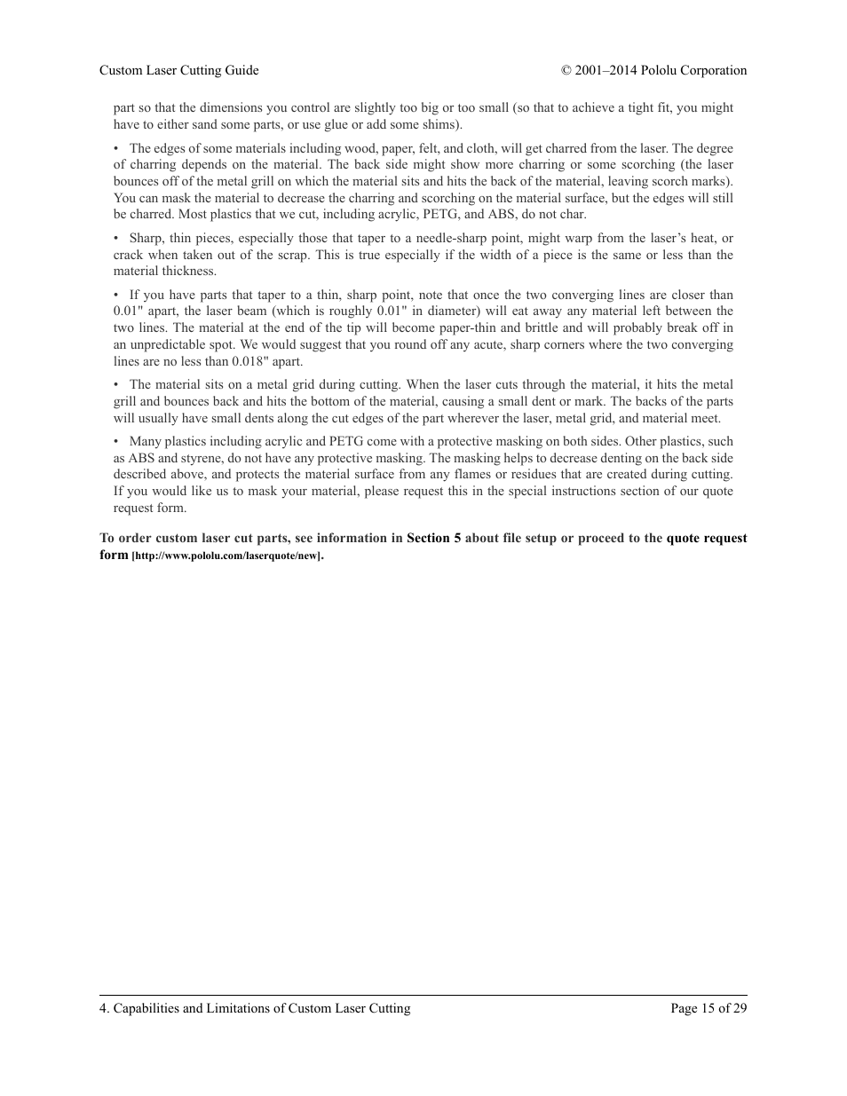 Pololu Custom Laser User Manual | Page 15 / 29