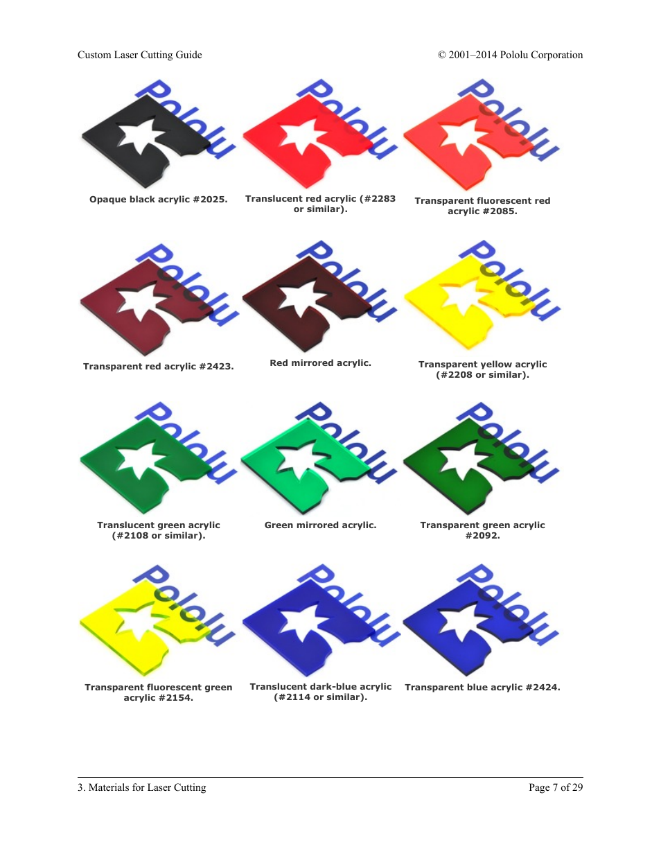Pololu Custom Laser User Manual | Page 7 / 29