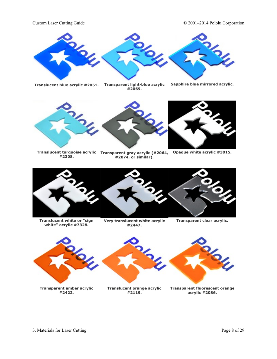 Pololu Custom Laser User Manual | Page 8 / 29