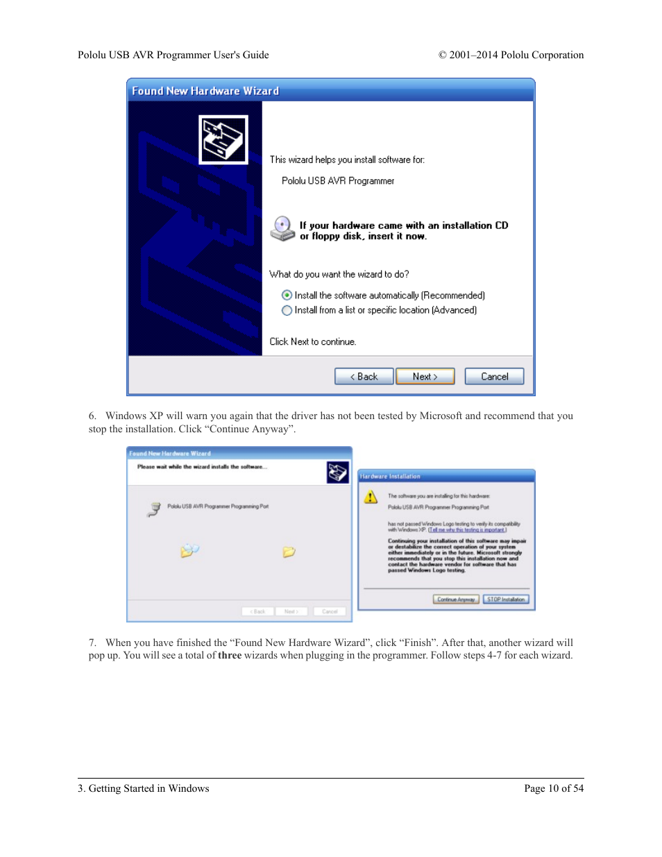 Pololu USB AVR User Manual | Page 10 / 54