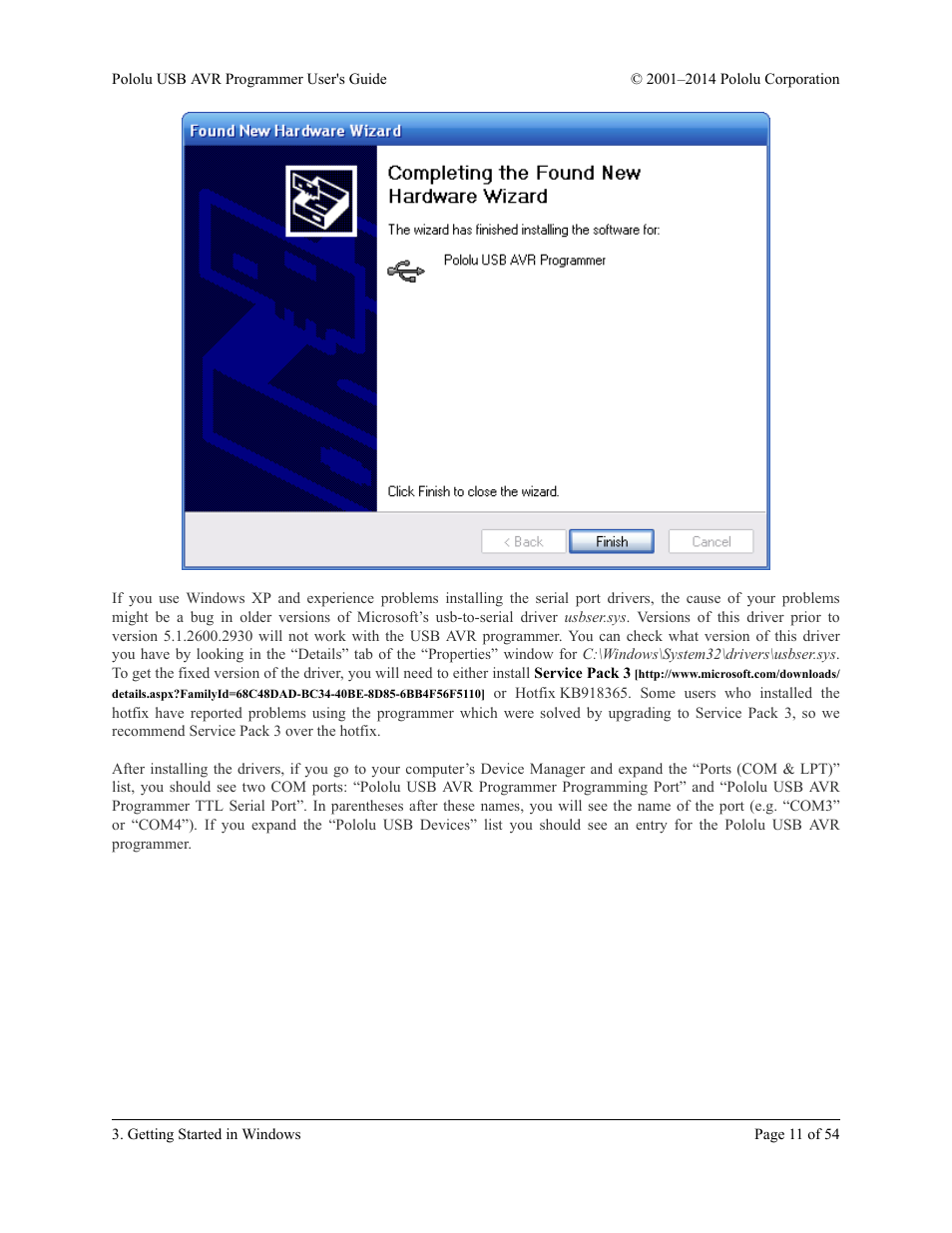 Pololu USB AVR User Manual | Page 11 / 54