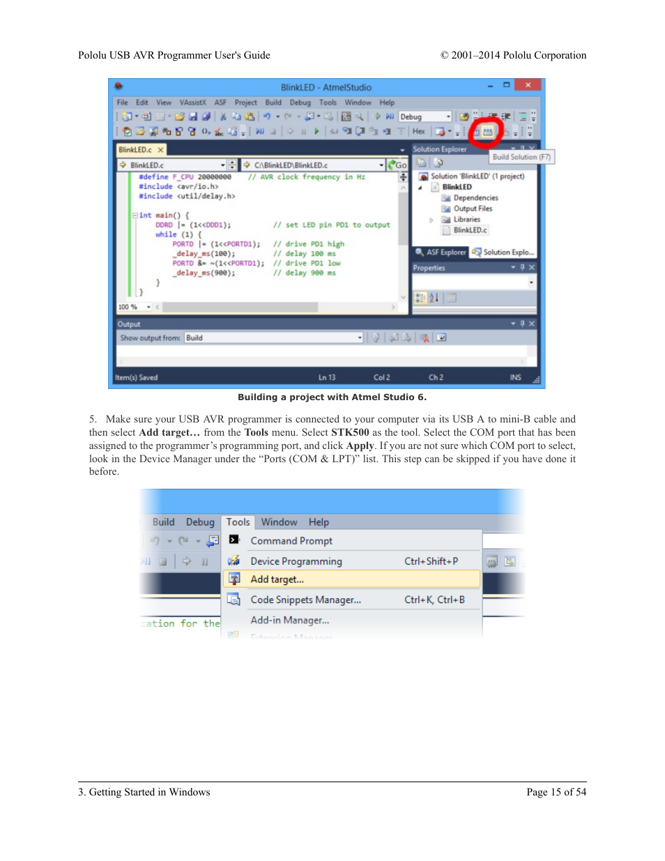 Pololu USB AVR User Manual | Page 15 / 54