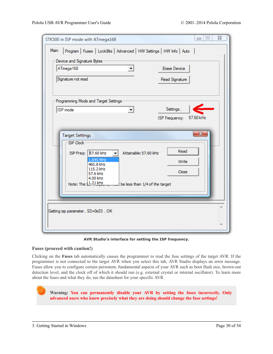 Fuses (proceed with caution!) | Pololu USB AVR User Manual | Page 30 / 54