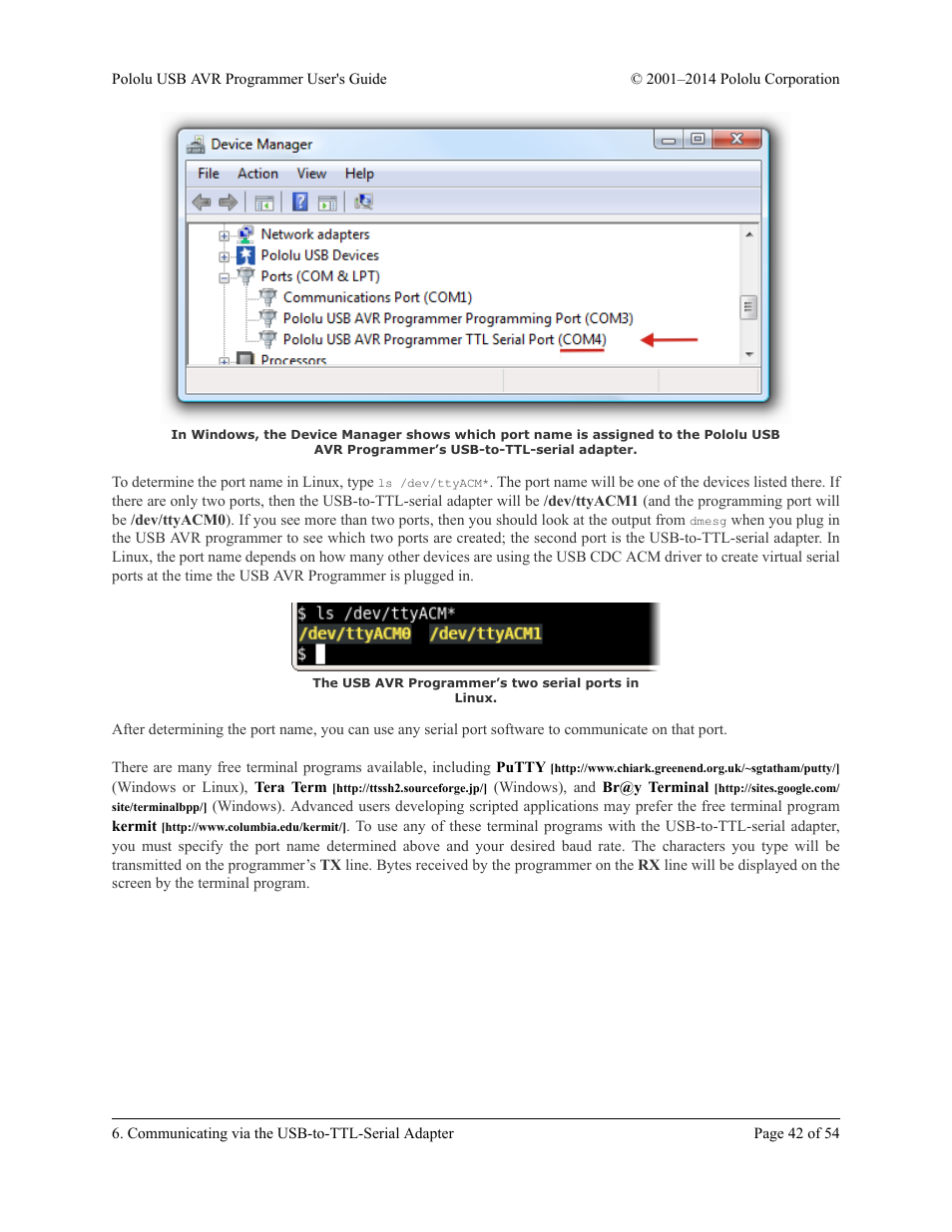 Pololu USB AVR User Manual | Page 42 / 54