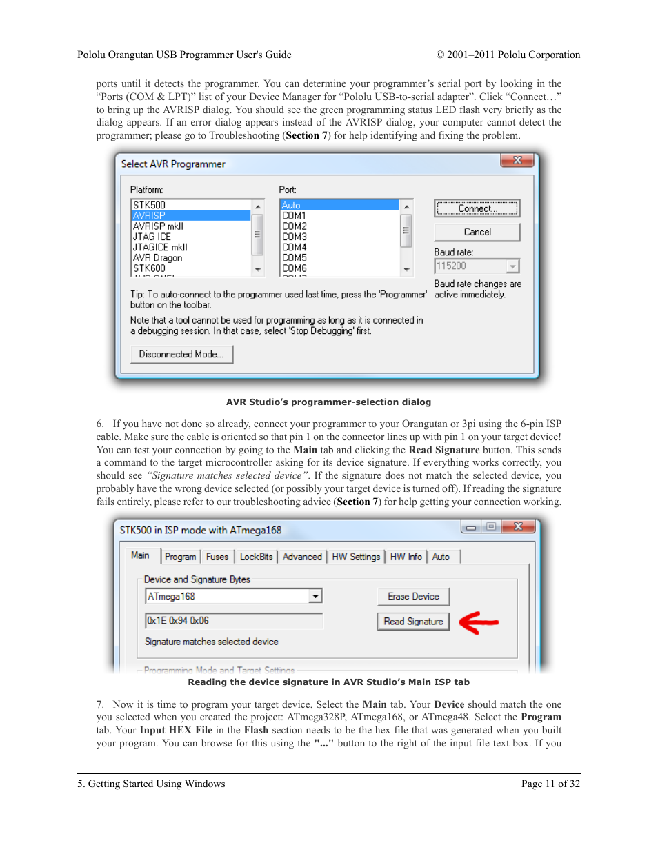 Pololu Orangutan USB User Manual | Page 11 / 32