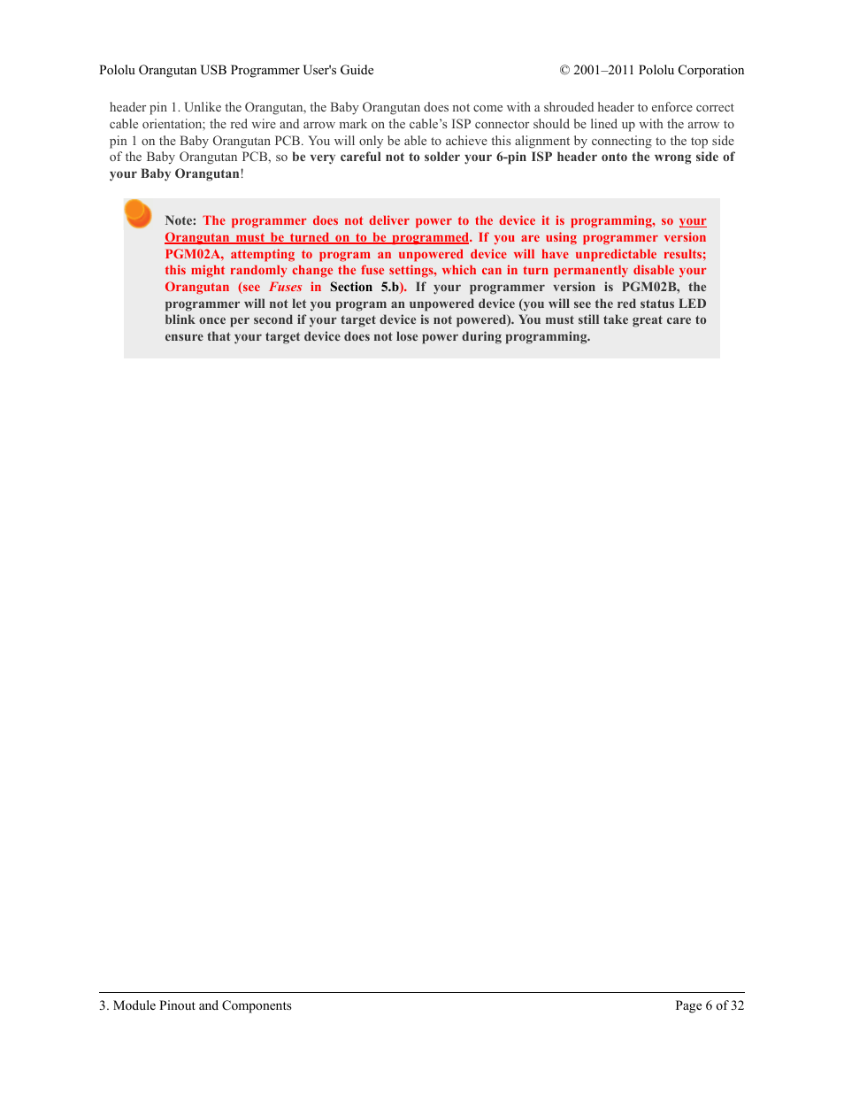 Pololu Orangutan USB User Manual | Page 6 / 32