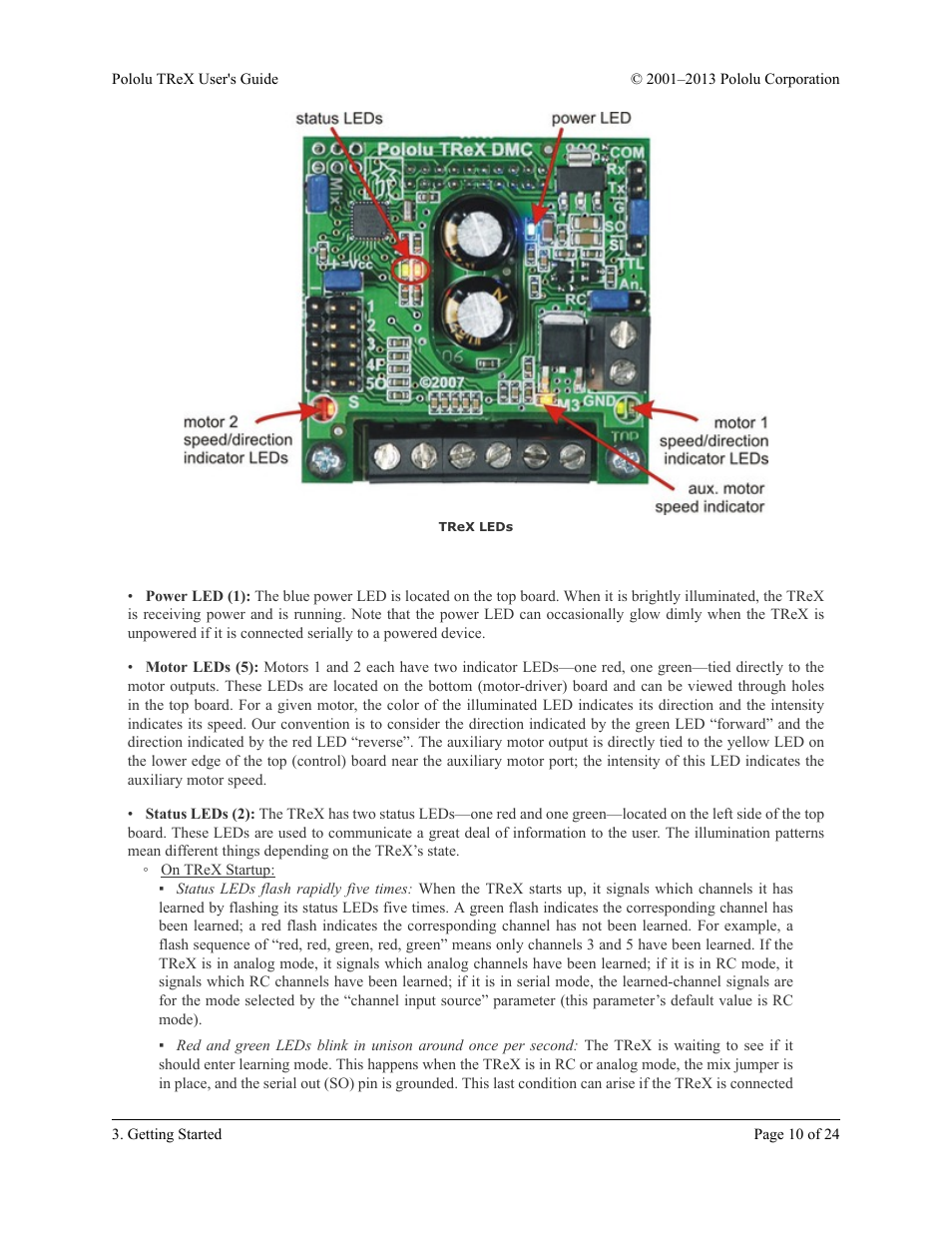 Pololu TReX User Manual | Page 10 / 24