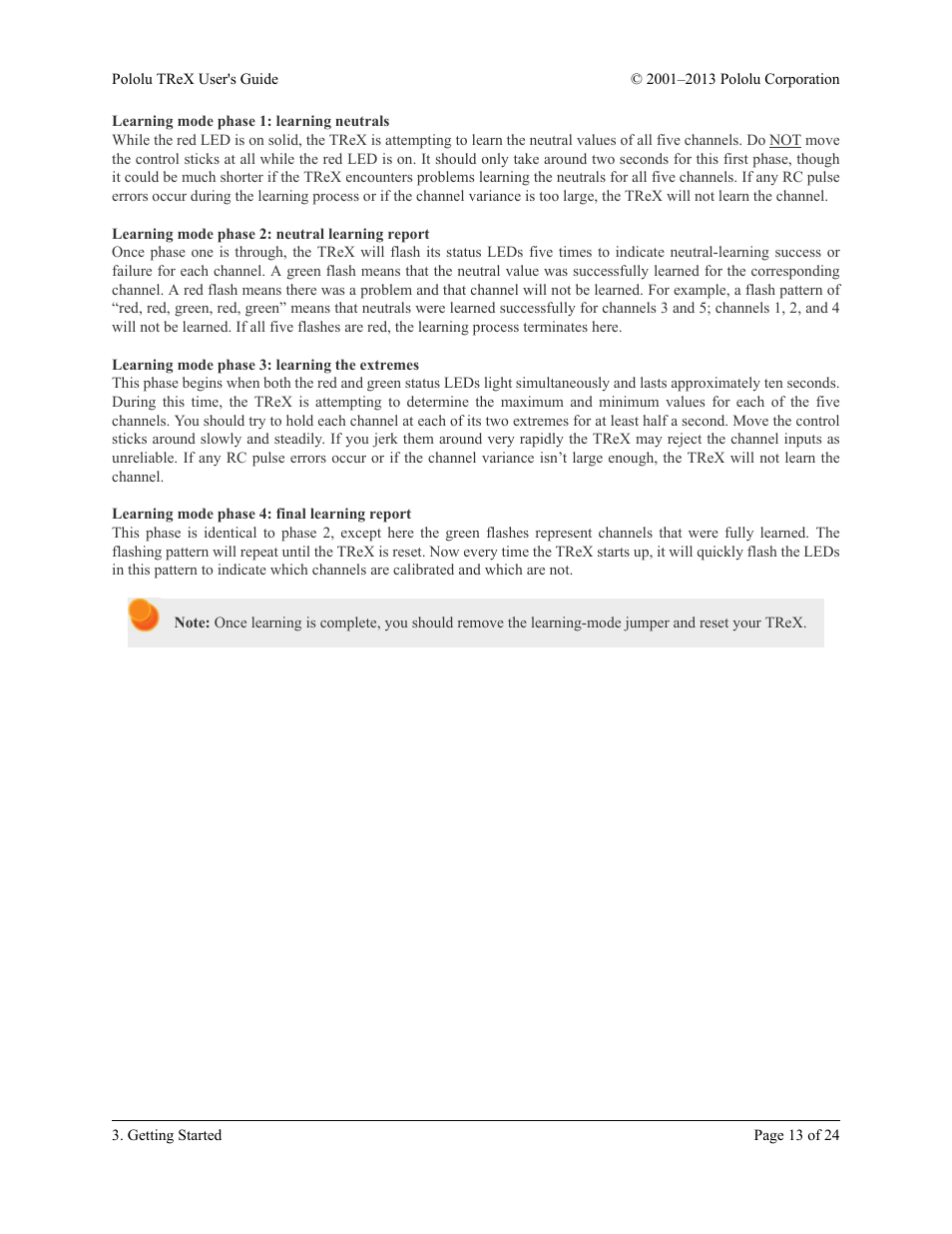 Pololu TReX User Manual | Page 13 / 24